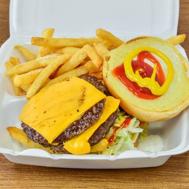 Double Cheese Burger Deluxe.